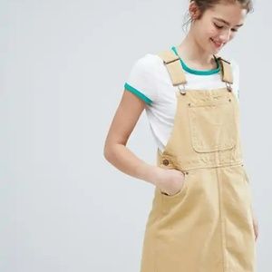 Monki Overall Mini Dress (Small) brand new
